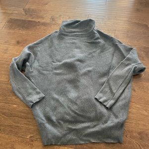 Mock Neck Gray Sweater